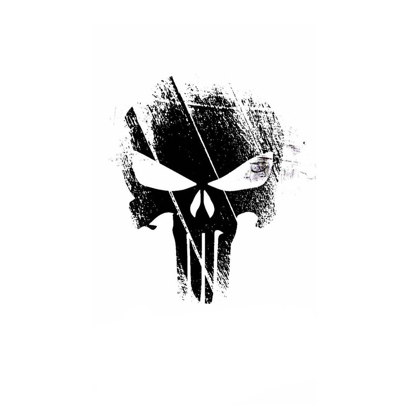 استیکر لپ تاپ و موبایل مدل سریال طرح پانیشر مارول مجازاتگر Punisher Marvel کد 4116
