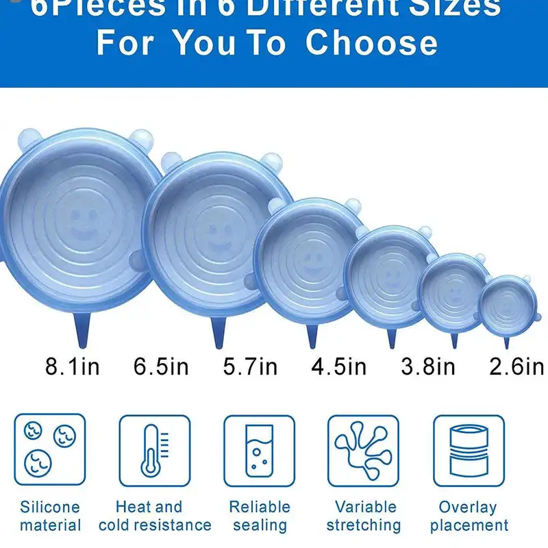 درپوش محافظ غذا مدل N20 بسته 6 عددی