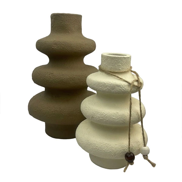 گلدان دکوری مدل سه پله مجموعه دو عددی