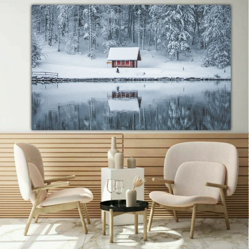  پوستر دیواری طرح زمستان برفی مدل FD901