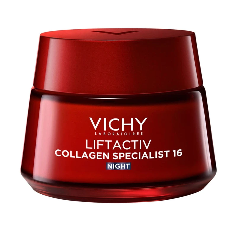 کرم شب ضد چروک ویشی مدل Collagen Specilist 16 مناسب انواع پوست حجم 50 میلی لیتر