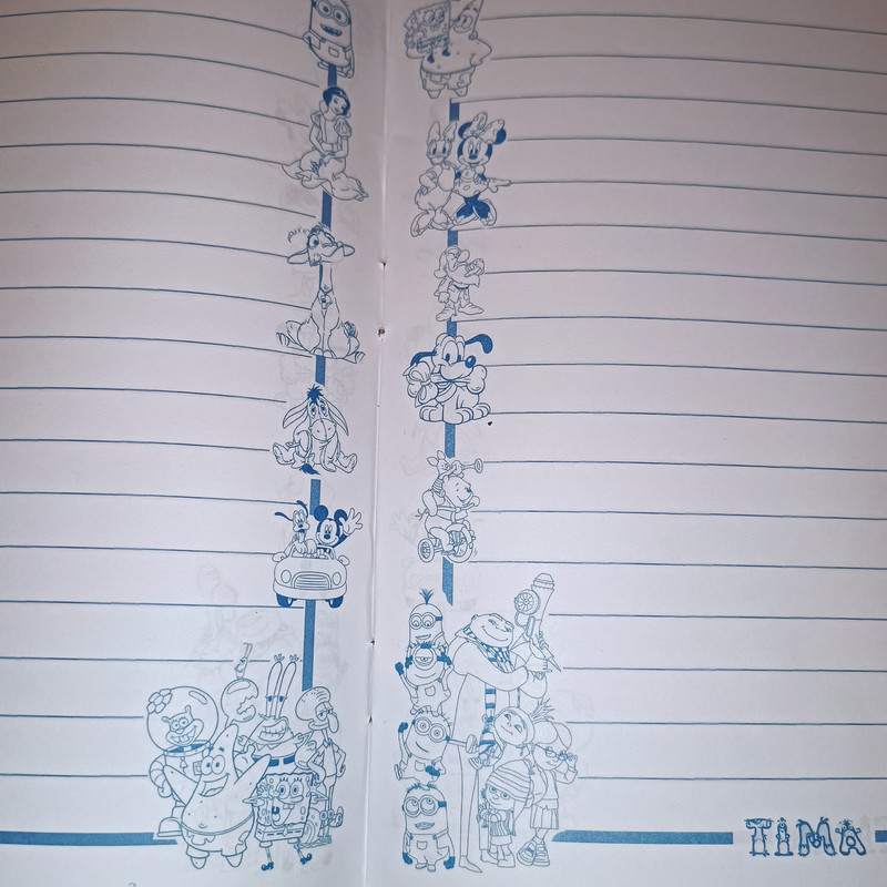 دفتر مشق 40 برگ تیما مدل حاشیه دار کد R مجموعه 10 عددی