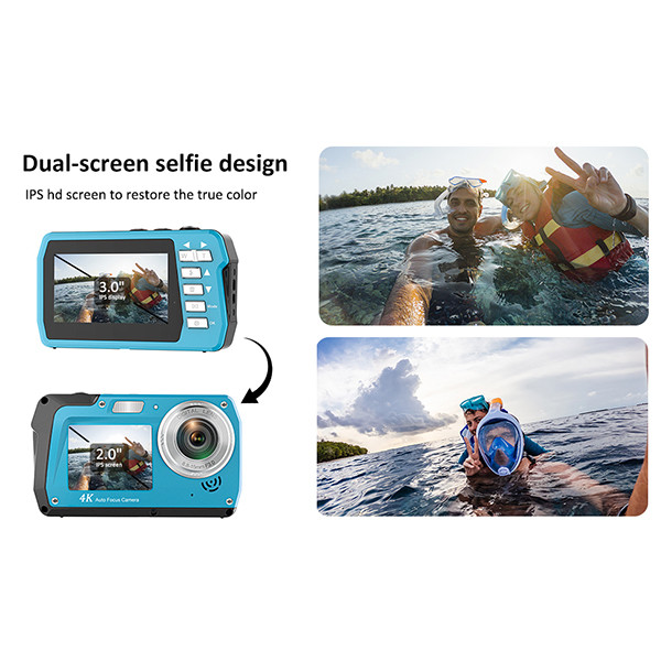 دوربین دیجیتال مدل  ‎ FHD 2.7K 11FT Waterproofبه همراه لنز 48MP 16X