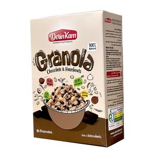 نقد و بررسی گرانولا حاوی تکه های شکلات و فندق محصولات غذایی درین کام - 300 گرم توسط خریداران