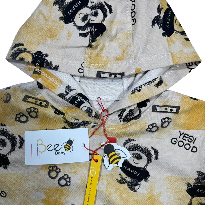 ست هودی و شلوار پسرانه بچه زنبور مدل 3-Y731