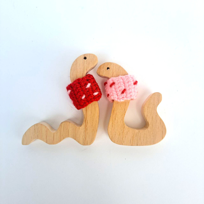 اسباب بازی چوبی مدل مار کد WT002