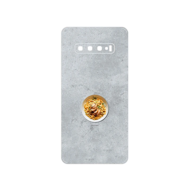 برچسب پوششی ماهوت مدل Pasta مناسب برای گوشی موبایل سامسونگ Galaxy S10 Plus