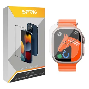 محافظ صفحه نمایش شیشه ای اسپریگ مدل SH-SP مناسب برای ساعت هوشمند اولترا HW8 Ultra Max