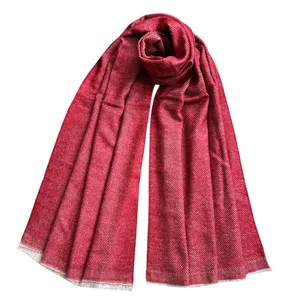 شال زنانه مدل موهر پشمی ساده کد 1007