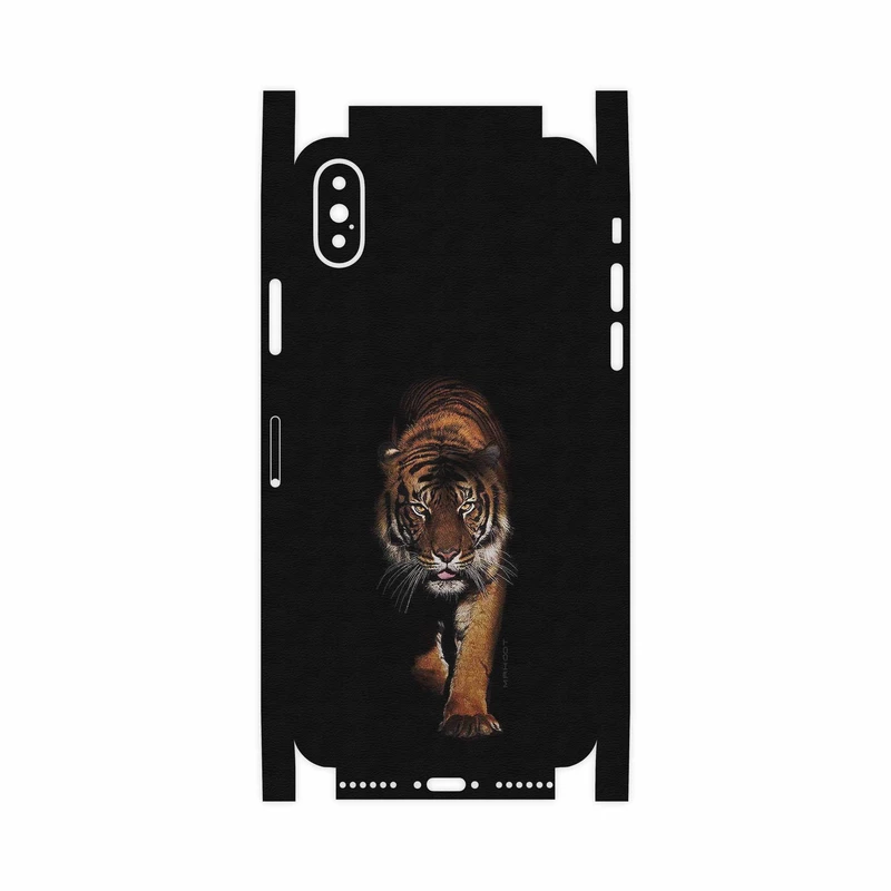 برچسب پوششی ماهوت مدل Wild Tiger-FullSkin مناسب برای گوشی موبایل اپل iPhone X