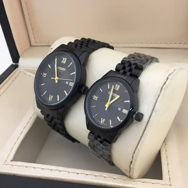 ست ساعت مچی عقربه ای  زنانه و مردانه مدل CitiTak02