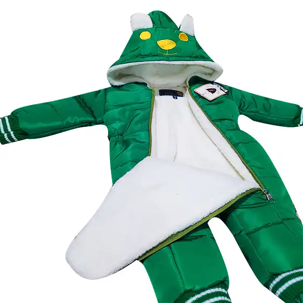 سرهمی نوزادی الشن مدل تدی رنگ سبز