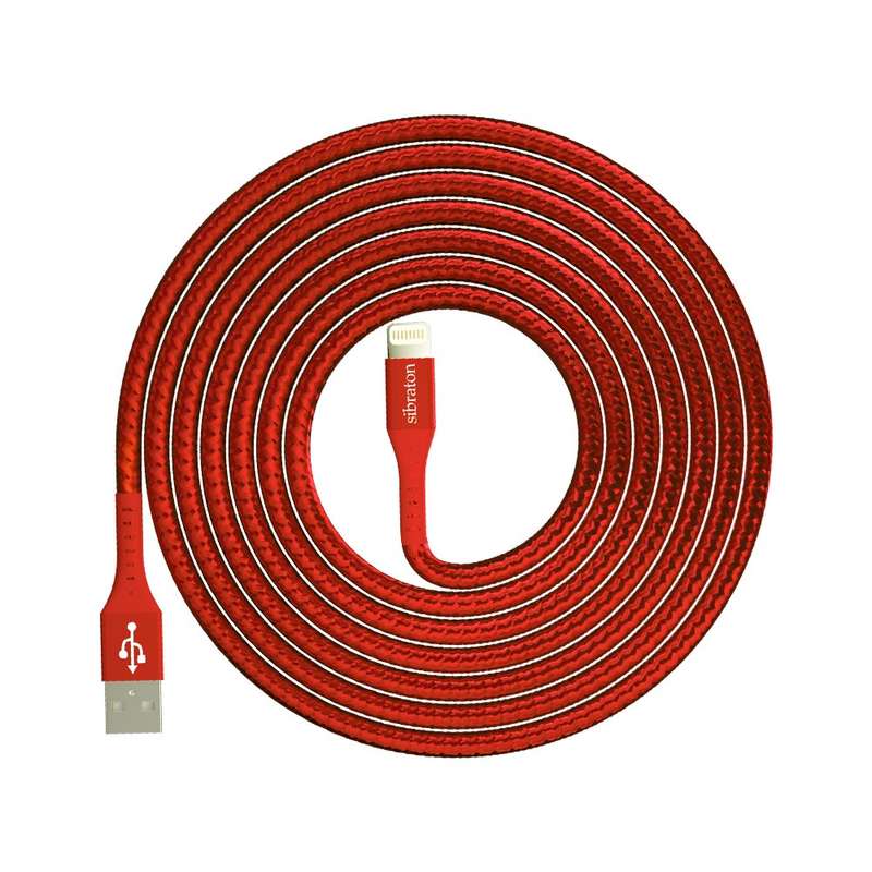 کابل تبدیل USB به لایتنینگ سیبراتون مدل S250i طول 1.1 متر
