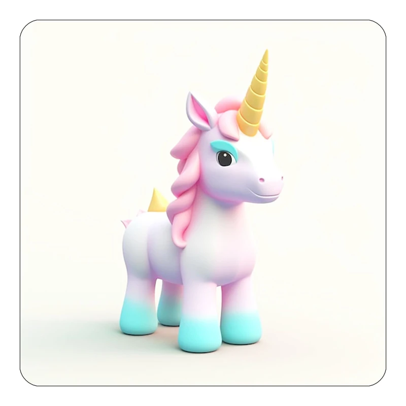 مگنت کاکتی طرح اسب تک شاخ و یونیکورن مدل mp29155