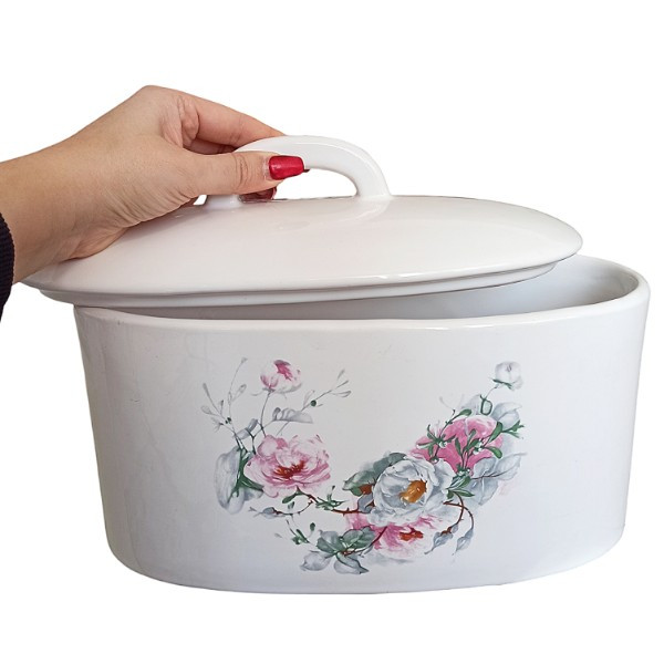 ظرف نان مدل pink flowers