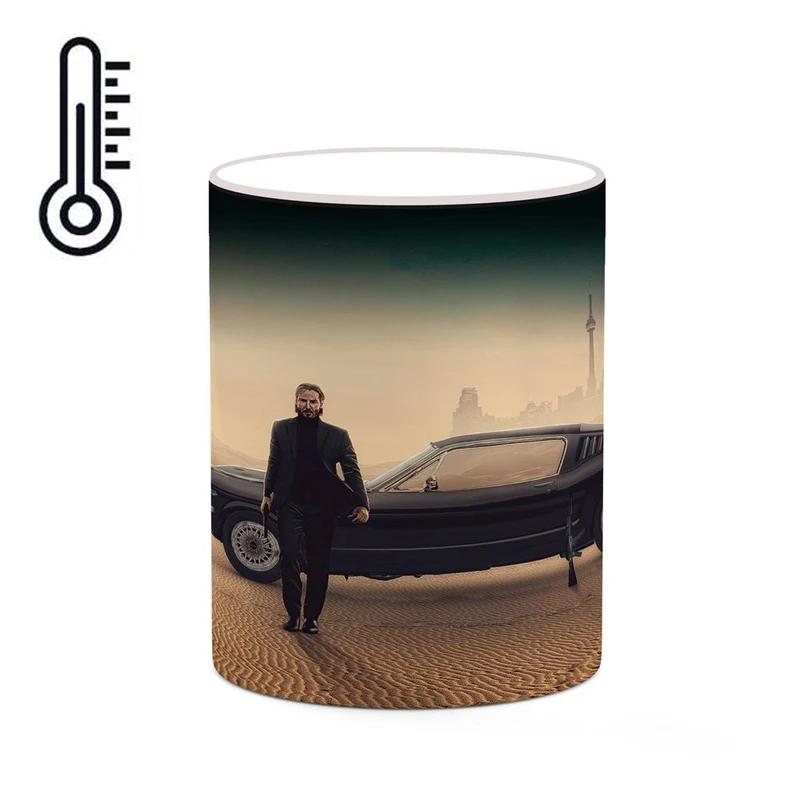 ماگ حرارتی کاکتی طرح جان ویک john wick 4 مدل mgh26457