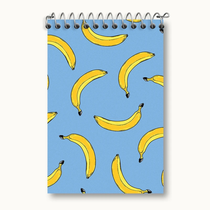 دفتر یادداشت 50 برگ خندالو مدل پترن موز کد N828