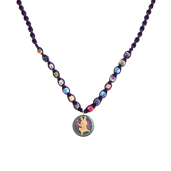 گردنبند طلا 24 عیار بچگانه زرسام مدل بانی شادی کد 10015142