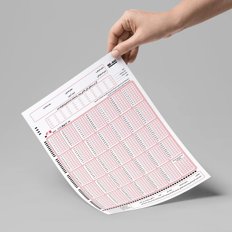 عکس شماره 5 : کاغذ پاسخنامه مستر راد مدل کنکور کد 1664 بسته 50 عددی