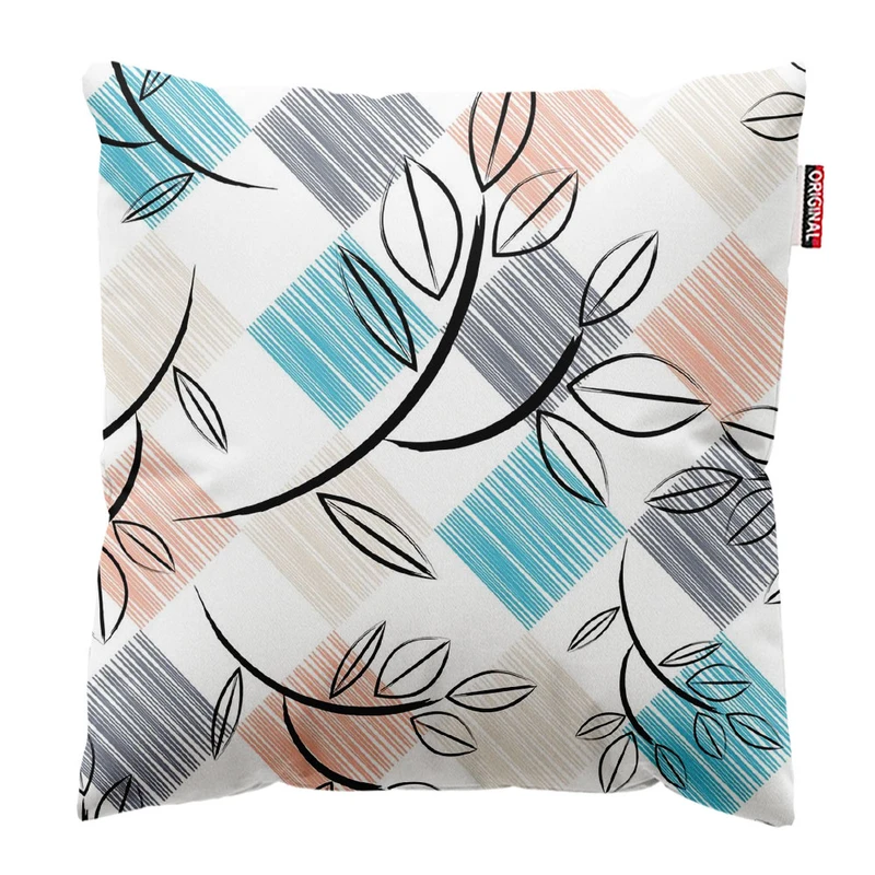 کوسن پاد آفرین طرح گل کد 1746 سایز 30*30 سانتی متر