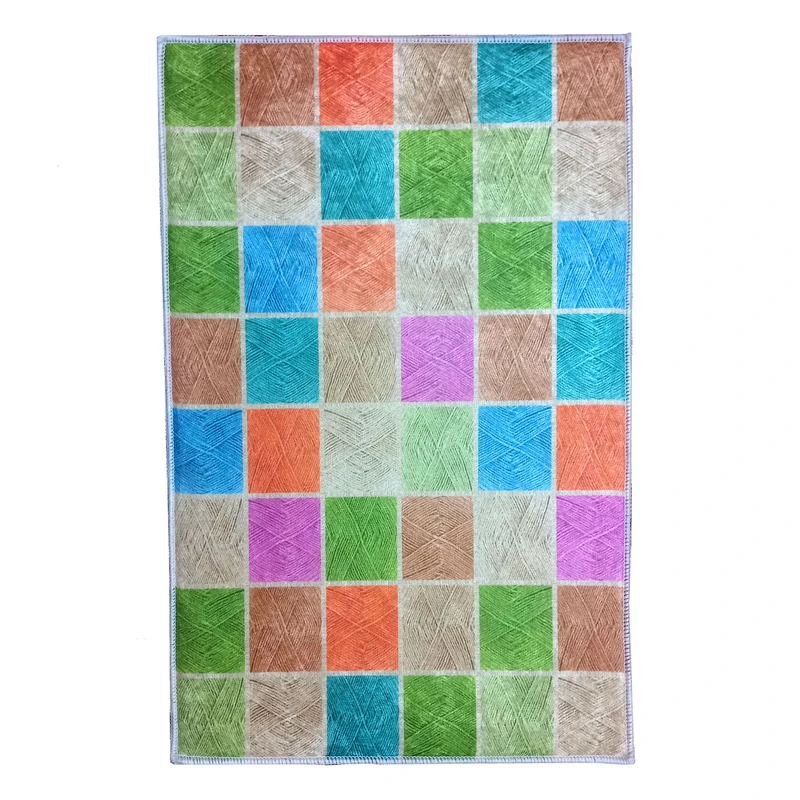 پادری مدل ترمزدار مستطیل طرح رنگارنگ سایز 40x60 سانتی متر