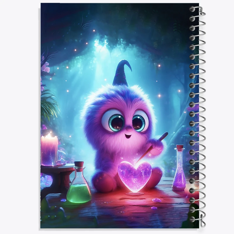 دفتر لیست خرید 50 برگ خندالو طرح هیولای کیوت کد F6276