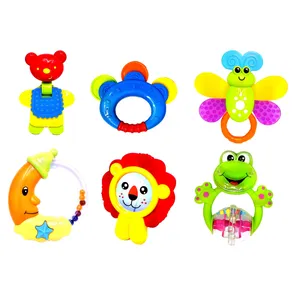 جغجغه مدل Baby toys کد 84802-9 بسته 6 عددی