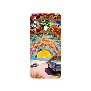 MAHOOT Collage of Orange Sky Cover Sticker for Samsung Galaxy A60