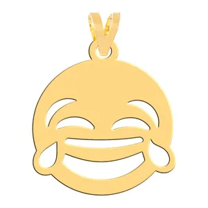 آویز گردنبند طلا 18 عیار زنانه فرشته مدل صورتک WNL-000601