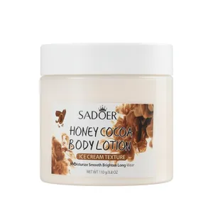 کرم روشن کننده روزانه بدن و صورت سادور مدل کاکائو و عسل مناسب انواع پوست حجم ۲۵۰ میلی لیتر 