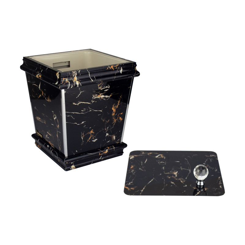 ست سطل و جای دستمال کاغذی طرح سنگ کد 30301