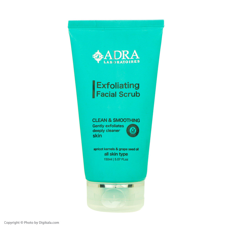 اسکراب لایه‌بردار صورت آدرا مدل EXFOLIATING حجم 150 میلی لیتر