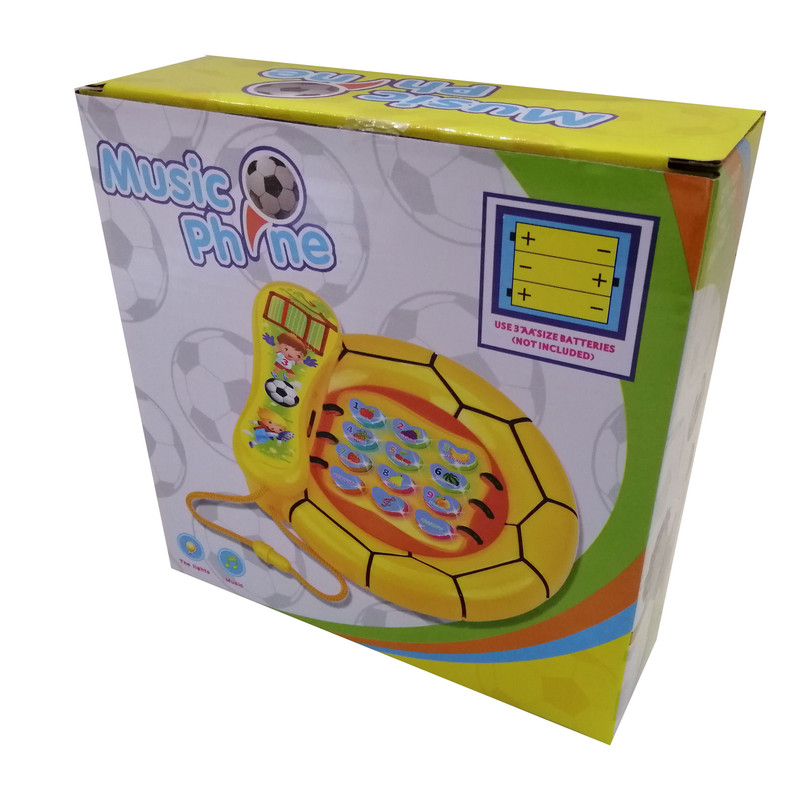اسباب بازی مدل تلفن طرح توپ فوتبال کد NO.6608-1