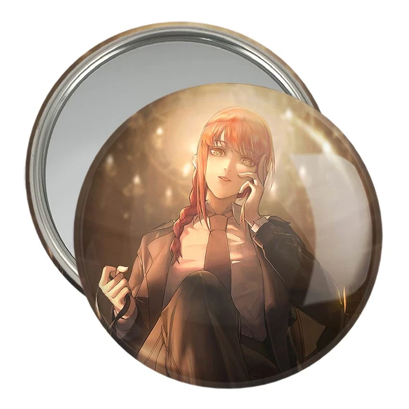 آینه جیبی خندالو مدل ماکیما انیمه مرد اره ای Chainsaw Man  کد 22312