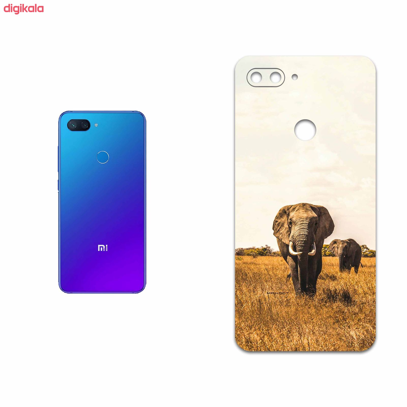 برچسب پوششی ماهوت مدل Elephant مناسب برای گوشی موبایل شیائومی Mi 8 Lite main 1 1