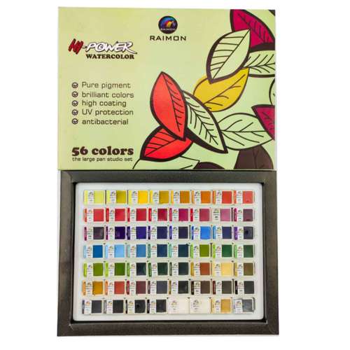 آبرنگ 56 رنگ رایمون کد 56