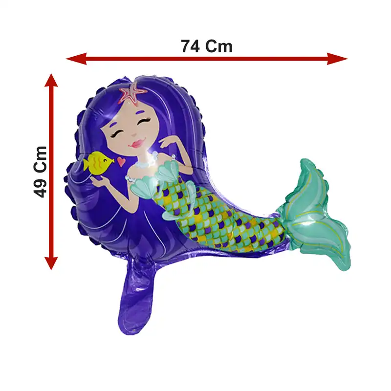 بادکنک فویلی لاکی بالونز مدل پری دریایی کد 1186