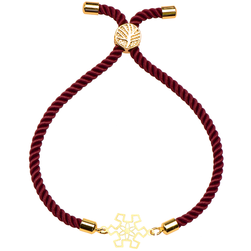 دستبند طلا 18 عیار زنانه کرابو طرح دونه برف مدل Kr1591