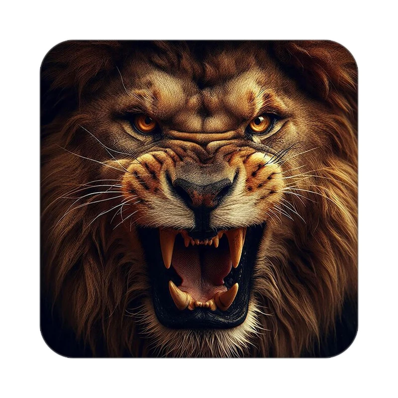 زیر لیوانی کاکتی طرح شیر مدل mp23024