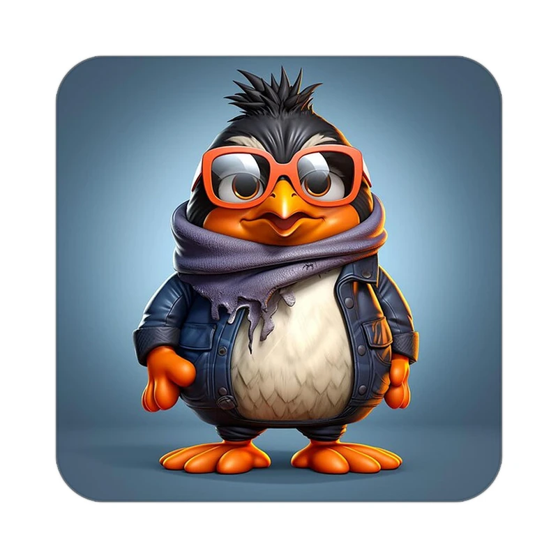 زیر لیوانی کاکتی طرح حیوانات کارتونی مدل mp27595