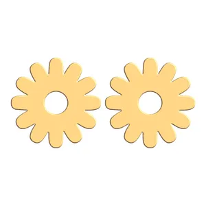 گوشواره طلا 18 عیار زنانه فرشته طرح گل WEL-000223
