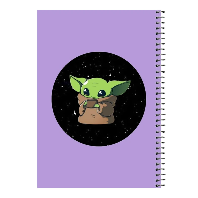 دفتر مشق 80 برگ اس جی مدل بیبی یودا کد۷     