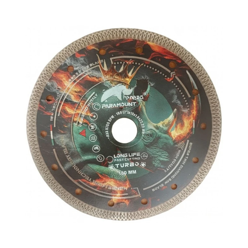 صفحه برش پرسلان بر هنزا مدلTurbo سایز 180میلی متر