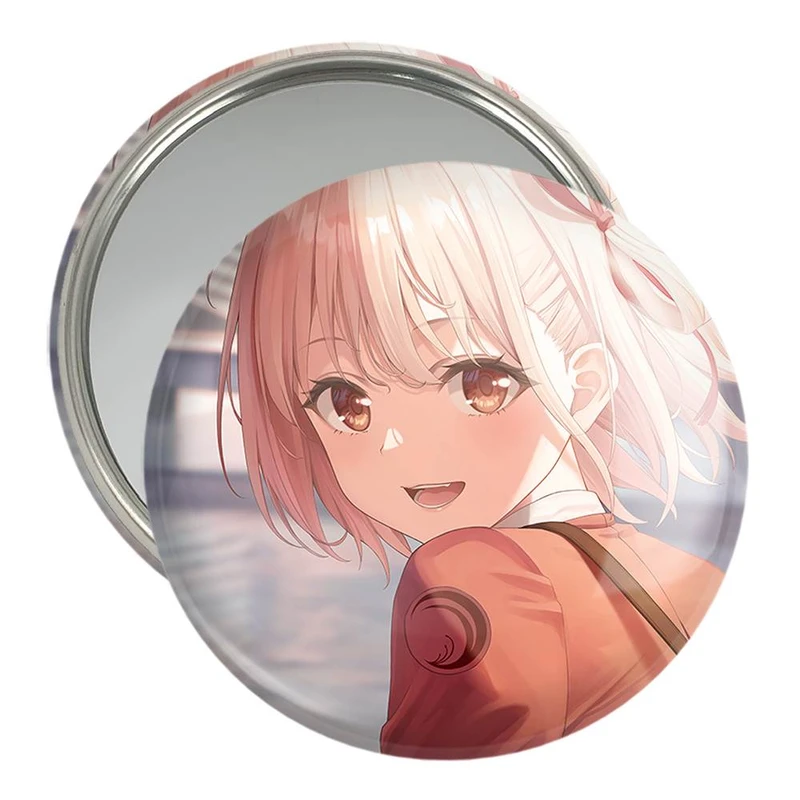 آینه جیبی خندالو مدل چیساتو انیمه Lycoris Recoil  کد 23104