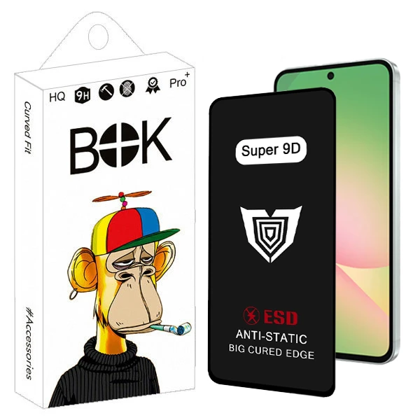 محافظ صفحه نمایش بوک مدل Super 9D Pro مناسب برای گوشی موبایل سامسونگ Galaxy A56 5G / A36