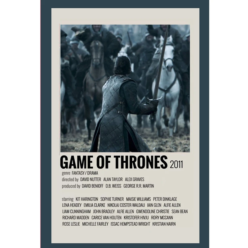پوستر مدل سریال بازی تاج و تخت Game of Thrones طرح جان اسنو Jon Snow کد 678