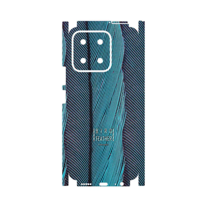 برچسب پوششی ماهوت مدل Turquoise feathers-FullSkin مناسب برای گوشی موبایل آنر X5b Plus