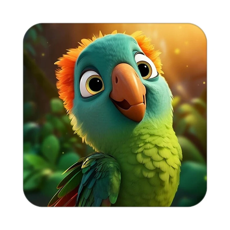 زیر لیوانی کاکتی طرح حیوانات کارتونی مدل mp27986