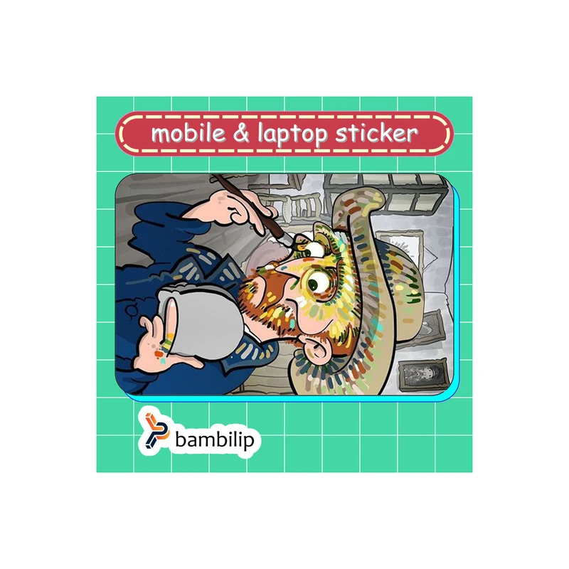 استیکر بامبیلیپ مدل کارت عابر طرح نقاشی ونگوگ روی خودش کد 7163667