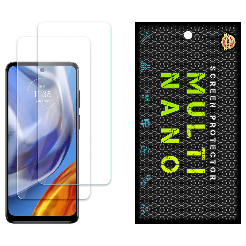 محافظ صفحه نمایش مولتی نانو مدل X-S2N مناسب برای گوشی موبایل موتورولا Moto E32s بسته دو عددی